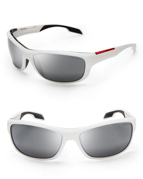 prada white sunglasses|Prada white sunglasses men.